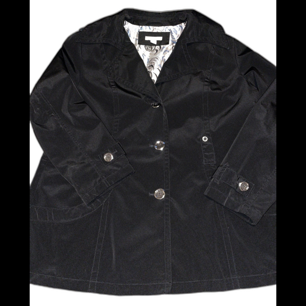Dress Barn Black Lightweight Jacket Size 14/16
